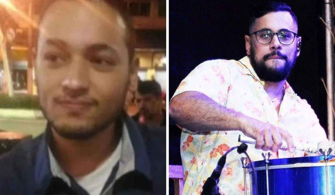 Lucas Torrezani (esquerda) matou o músico Guilherme Rocha (direita)