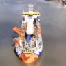 Navio dragagem