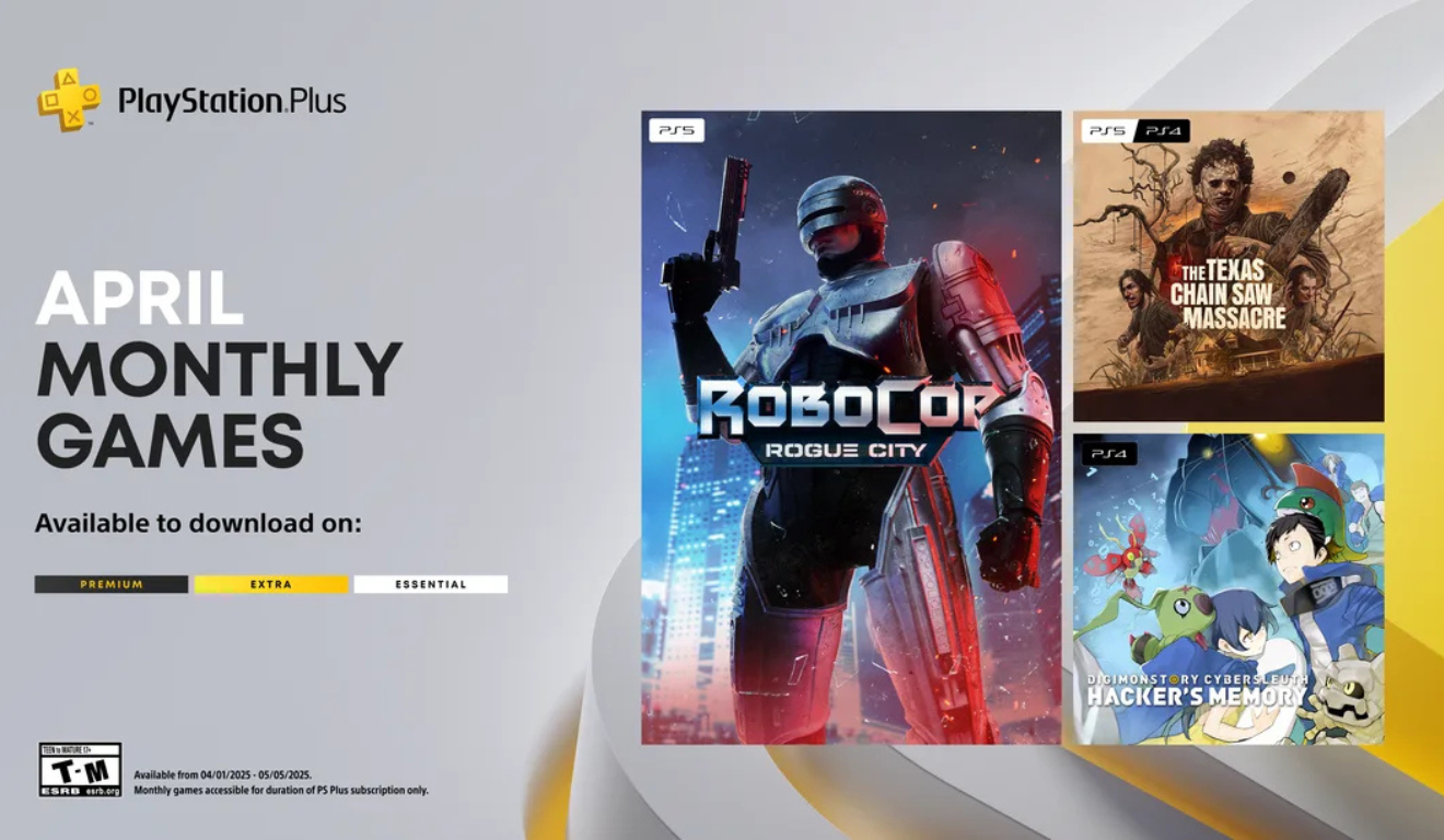 PlayStation surpreende com RoboCop: Rogue City no PS Plus de abril; fãs vibram com expansões e novos títulos imperdíveis.