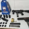 Armas apreendidas em casa de linhares