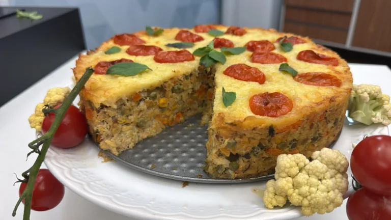 Torta de Couve-Flor com Peixe Salgado. Foto: Lucas Henrique Pisa