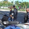 Motociclista foi localizado em Vitória conduzindo moto roubada no Rio sem CNH. Foto: Divulgação/ GMV