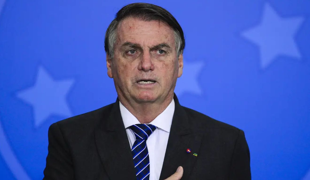 O ex-presidente Jair Bolsonaro, réu por tentativa de golpe de Estado.