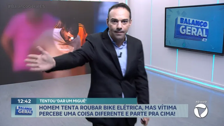 Homem tenta roubar bicicleta elétrica com arma falsa em Vitória