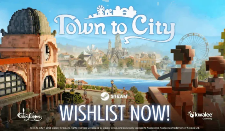 Town to City revela trailer inovador com construção sem grid e cidade mediterrânea encantadora. Jogo aconchegante para PC em 2025.