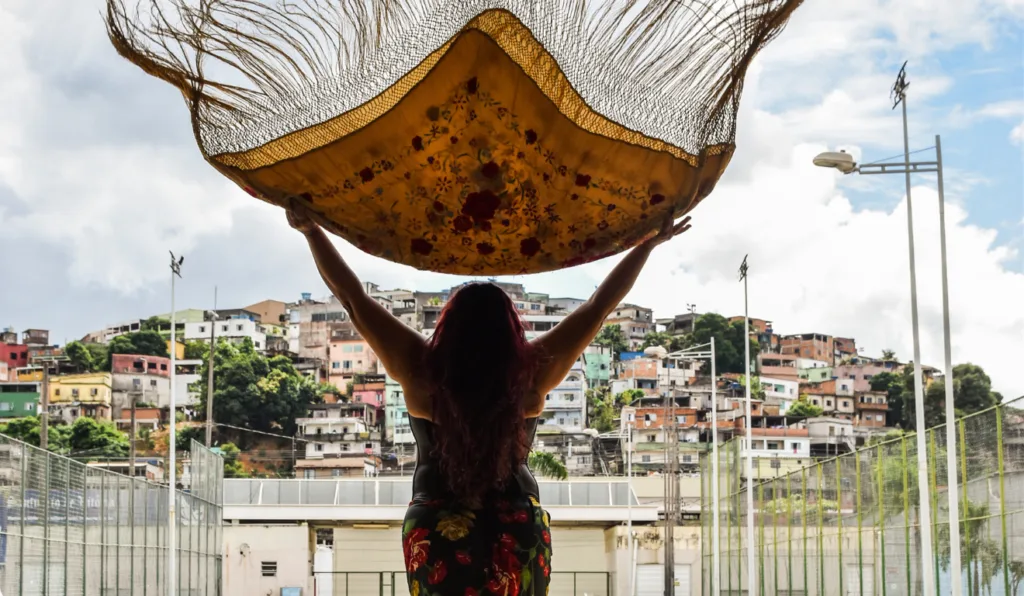 Giselle Ferreira dançando flamenco