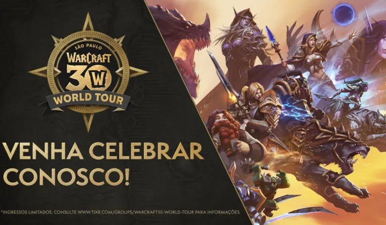 São Paulo recebe evento oficial em 19 de abril, parte da celebração global de 30 anos de Warcraft 