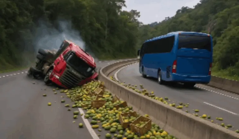 Simulação acidente BR 101