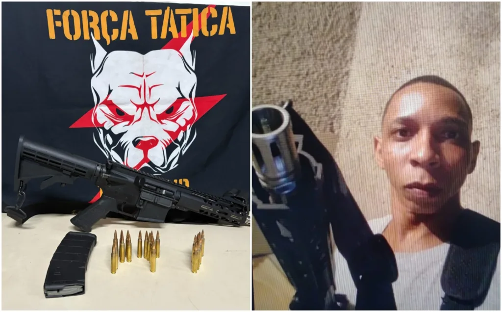 Suspeito armado com fuzil morre em troca de tiros com a polícia em Vila Velha Suspeito armado com fuzil morre em troca de tiros com a polícia em Vila Velha
