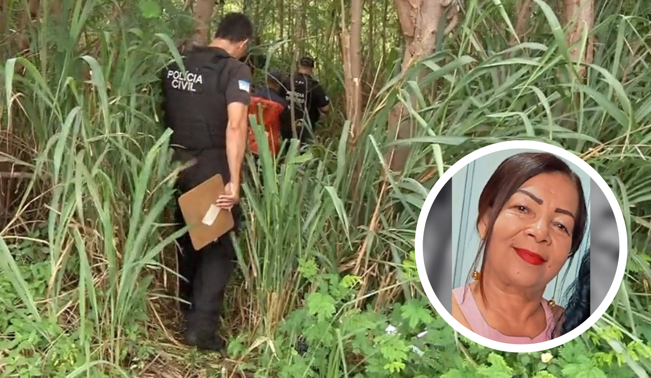 Buscas em matagal pela diarista Iraci de Souza Teixeira, a Graça, em Vila Velha