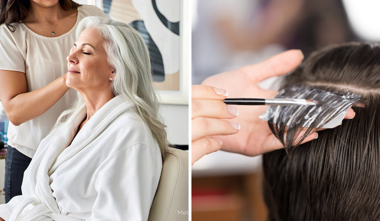 Tinta para cabelo branco/Meta IA