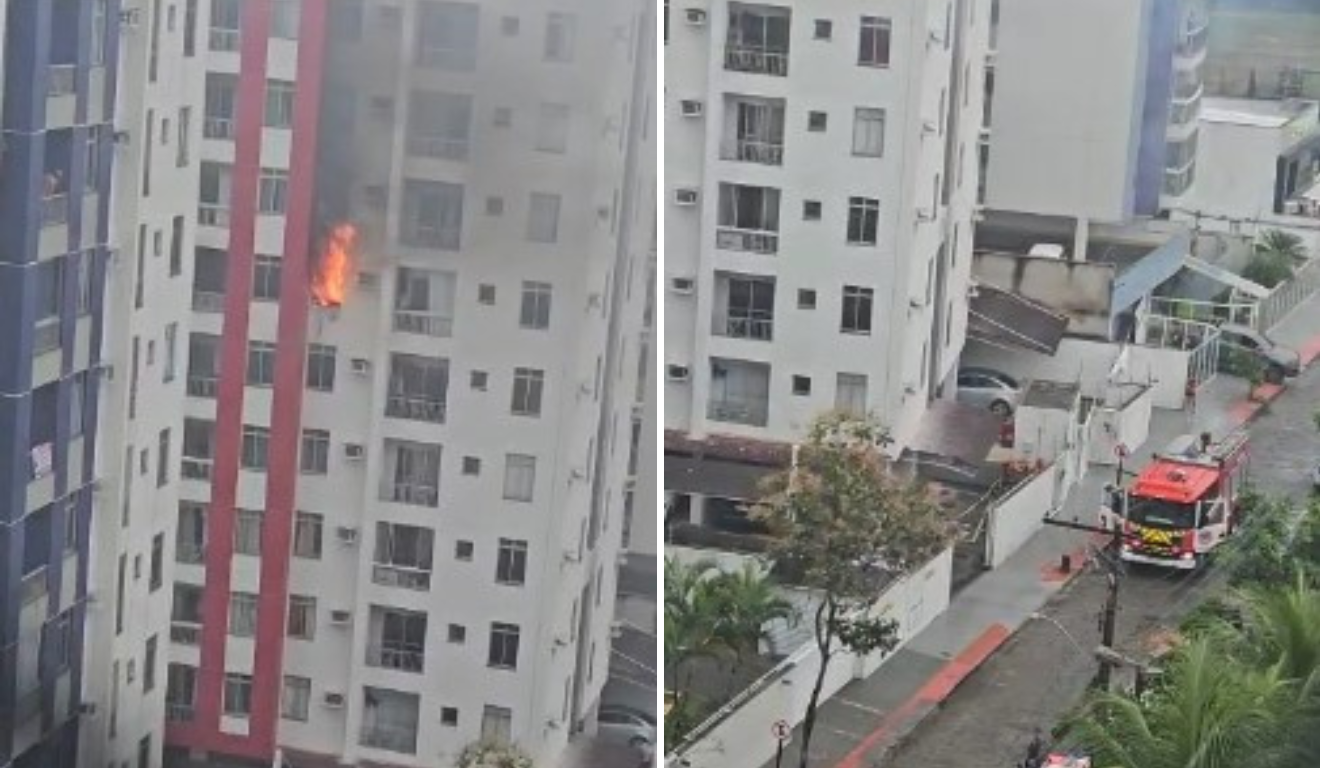 Apartamento jardim camburi incêndio