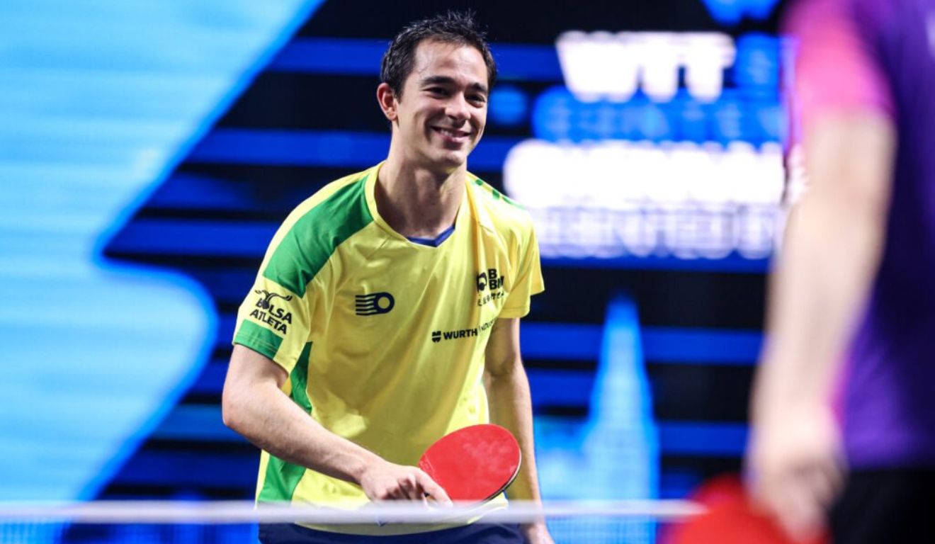 Hugo Calderano campeão da Copa do Mundo de tênis de mesa