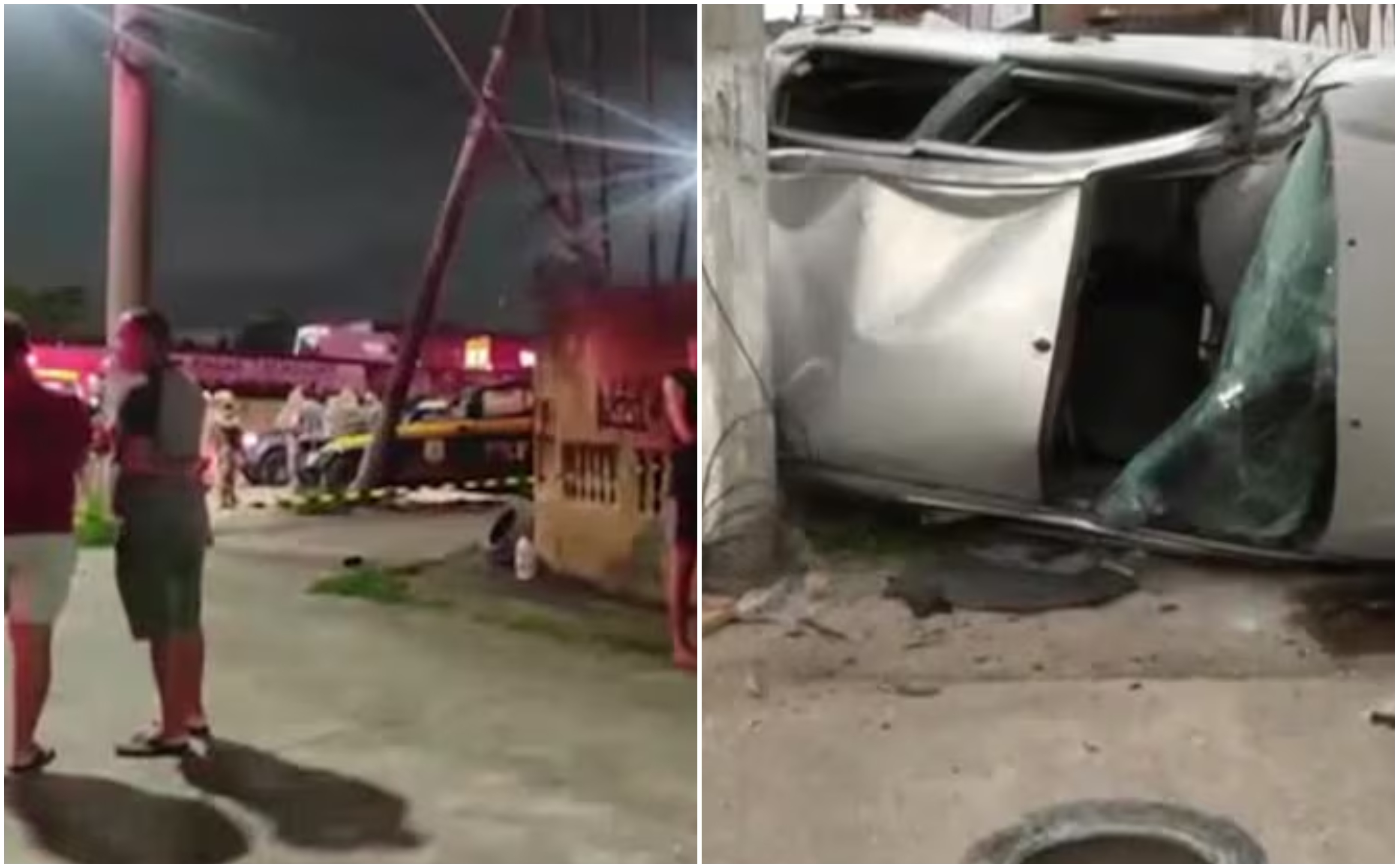 Três policiais morrem em grave acidente com viatura e carro de família no Rio