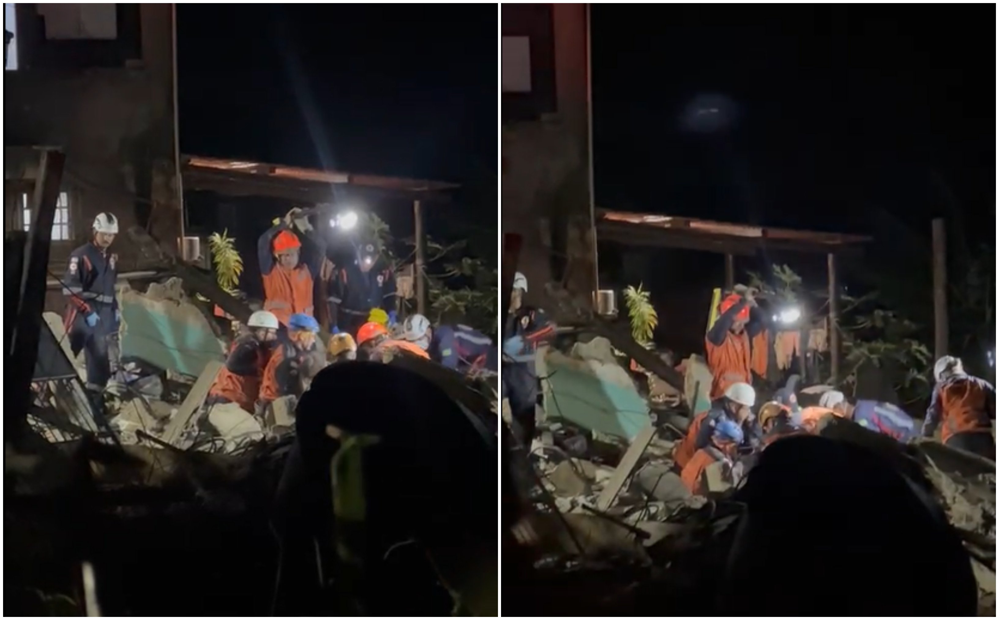Vídeo: criança é resgatada com vida após casa desabar em Viana