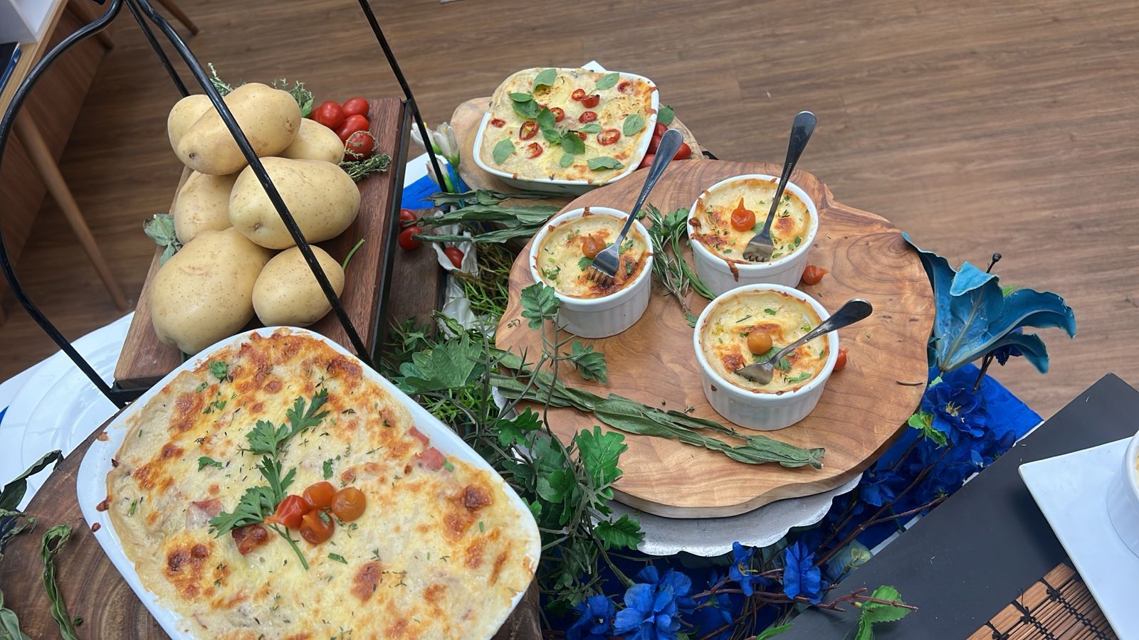 Gratinado de Batatas com Presunto. Foto: Gabriel Júnior