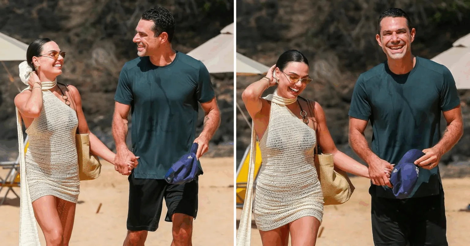 Marcus Buaiz e Isis Valverde curtem dia de praia (Foto: Reprodução/Instagram @isisvalverdek)