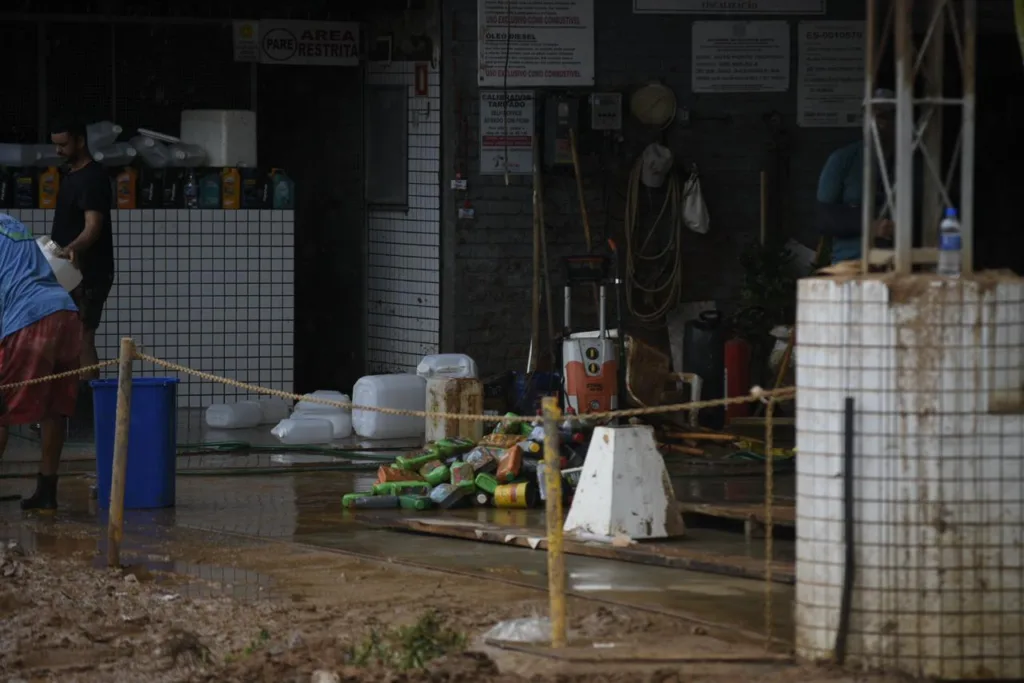 Estragos da chuva em Mimoso do Sul