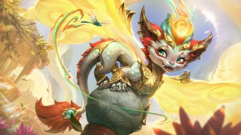Skin League of Legends Smolder Escamas Celestiais