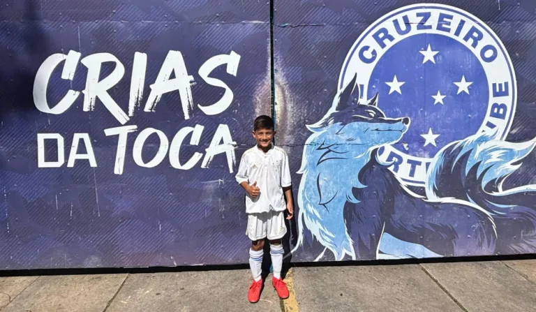 Yan Rangel vai jogar na categoria sub-8 do Cruzeiro. Foto: Arquivo pessoal