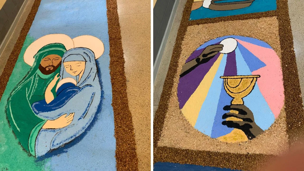 Detentos fazem tapetes de Corpus Christi