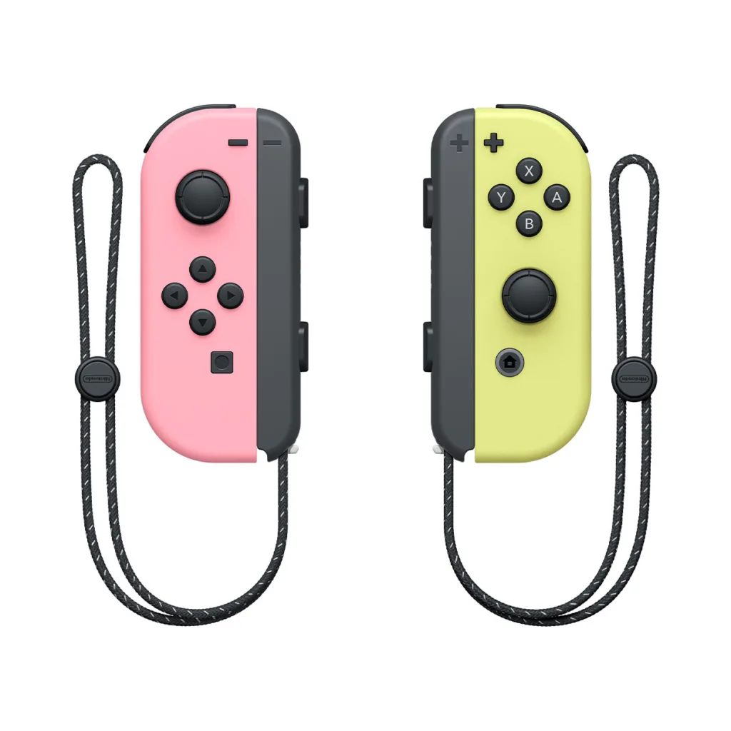 Versões em tons pastel do controle Joy-Con para o Nintendo Switch
