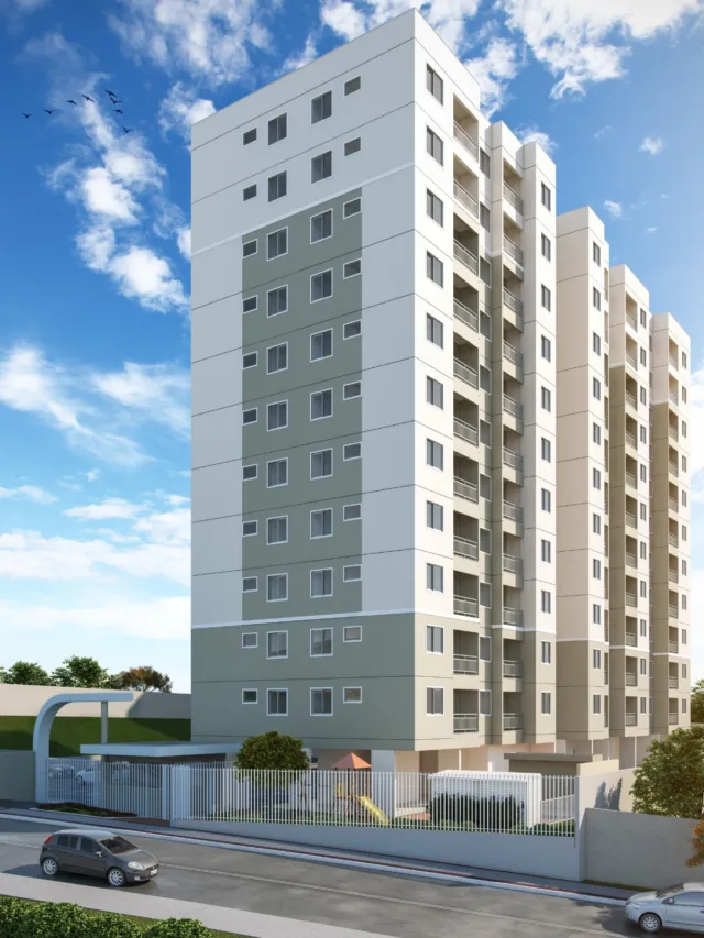 Fachada do residencial Bella Vitta, da Épura, em Cariacica. Foto divulgação.