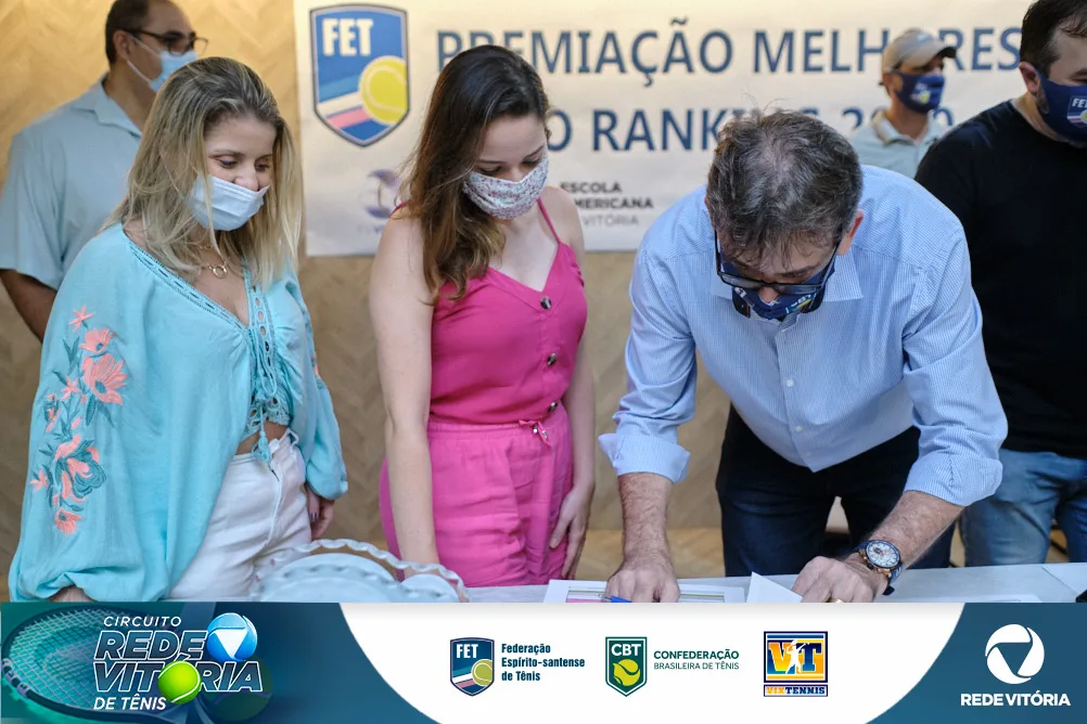Premiação Circuito TV Vitória de Tênis