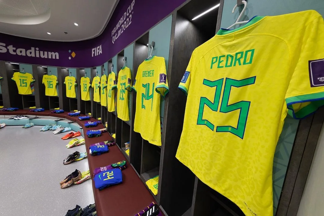 Vestiário Seleção Brasileira - Brasil x Sérvia