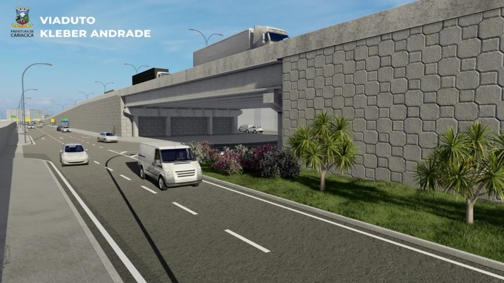 Obras do viaduto Mário Gurgel