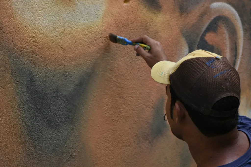 Pinturas da copa em São Benedito