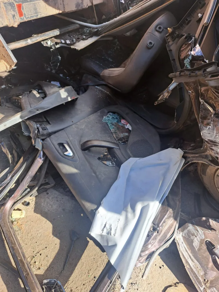Destruição após acidente em Marechal Floriano