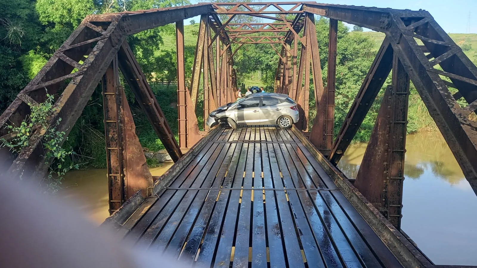 acidente em ponte de Itapina