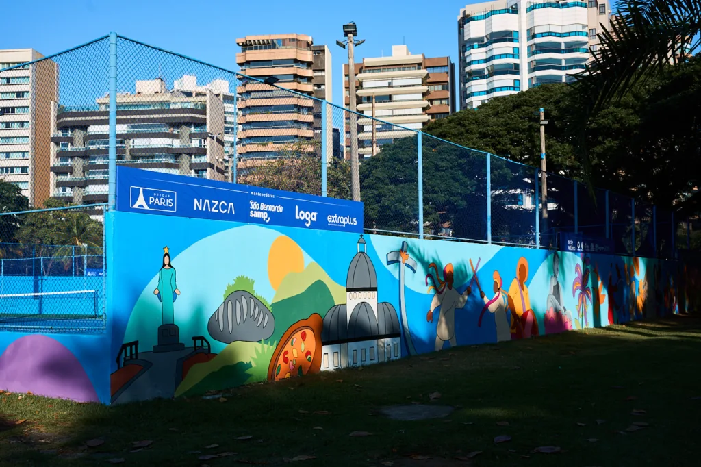 Quadras de Tênis da Rede Vitória na Praça dos Namorados, em Vitória.