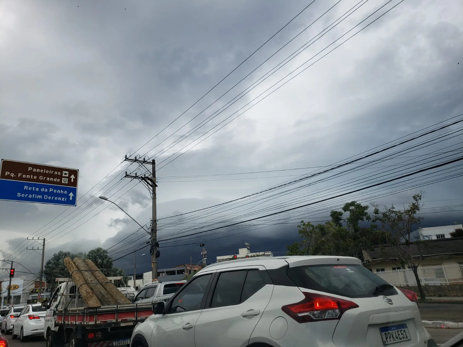 Tempo nublado em Goiabeiras
