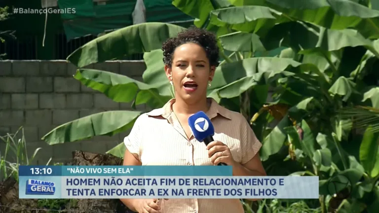Homem tenta enforcar ex-mulher na frente dos filhos pequenos na Serra