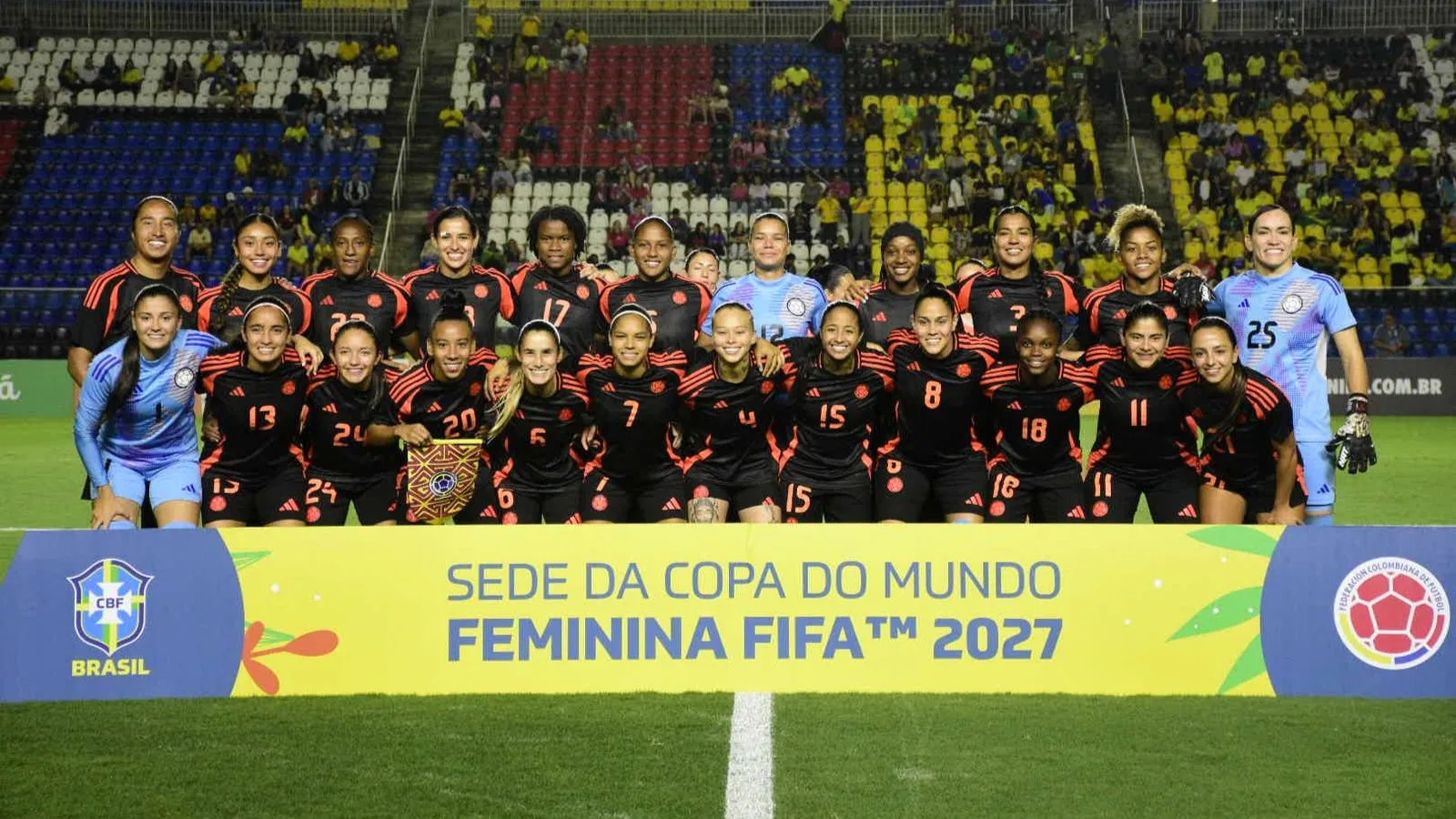Amistoso Brasil x Colômbia, estádio Kleber Andrade. Tarciane