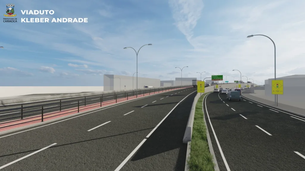 Obras do viaduto Mário Gurgel