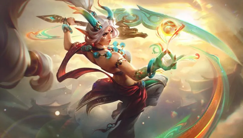 Skin League of Legends Diana Escamas Celestiais