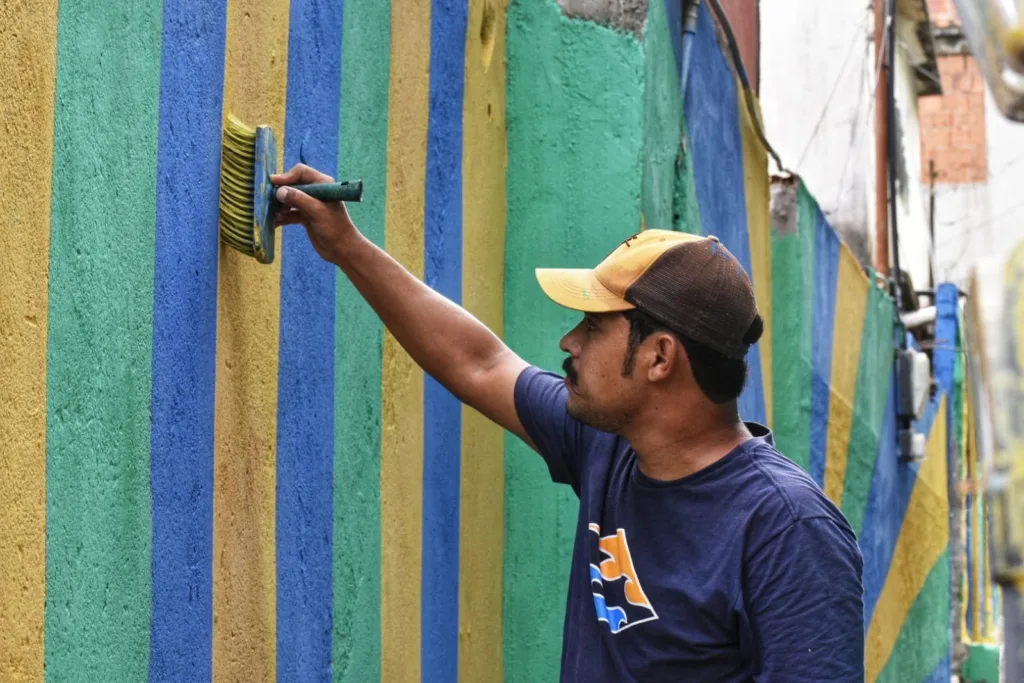 Pinturas da copa em São Benedito