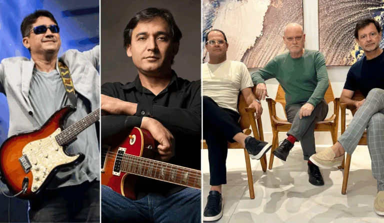 Alexandre Borges, Gean Pierre e Naipe de 3 (Foto: Divulgação/Vitória Jazz Festival)