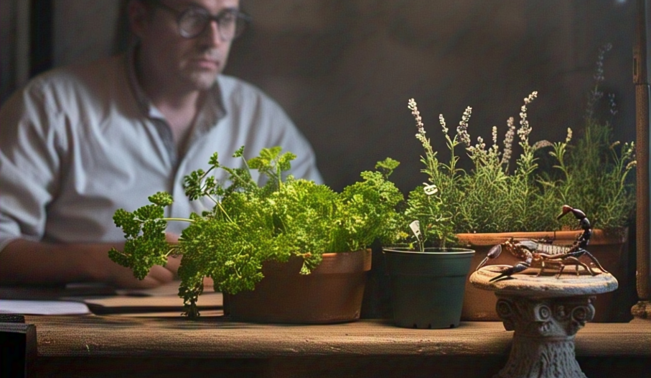 Plantas no combate de insetos (Foto: Meta IA)