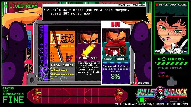 Mullet MadJack: frenético FPS brasileiro chega ao Steam em maio