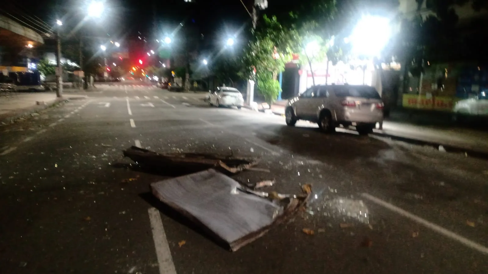 Queda de placa em Vitória