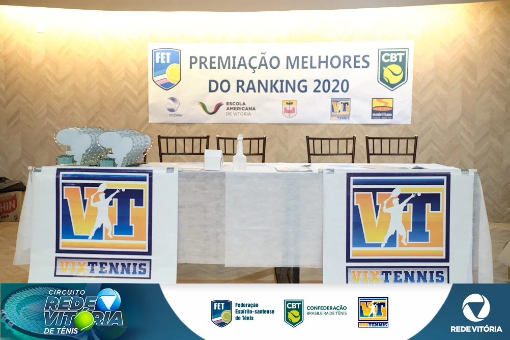Premiação Circuito TV Vitória de Tênis