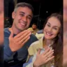 O prefeito Weverson Meireles e a noiva Lorrana Ferreira