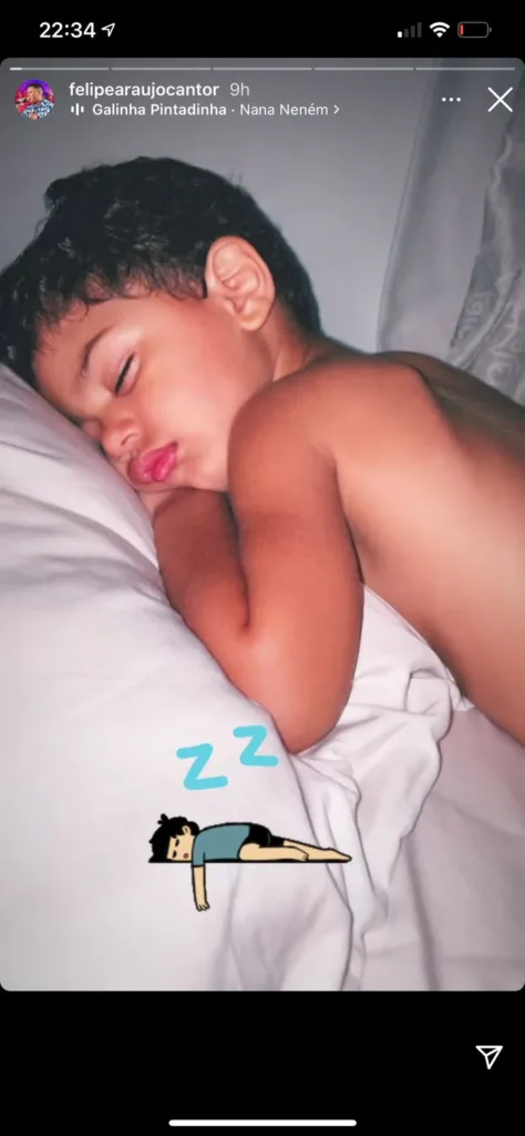 Miguel, filho de Felipe Araújo com Carol Marchezi, influenciadora e psicóloga capixaba