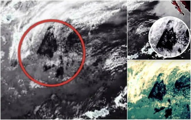 Satélite registra objeto misterioso de 240 km no Oceano Pacífico