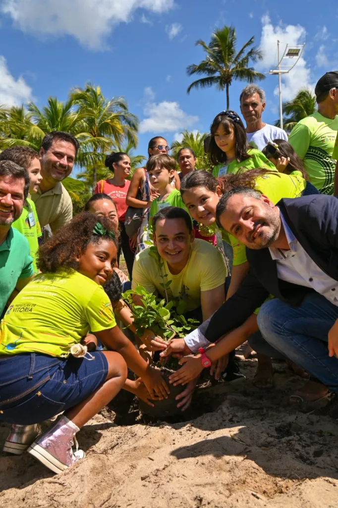 Evento de recuperação da restinga