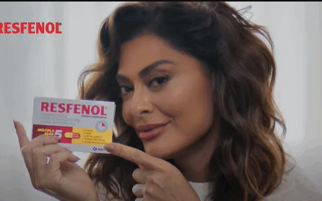 Resfenol lança nova campanha com participação da atriz Juliana Paes